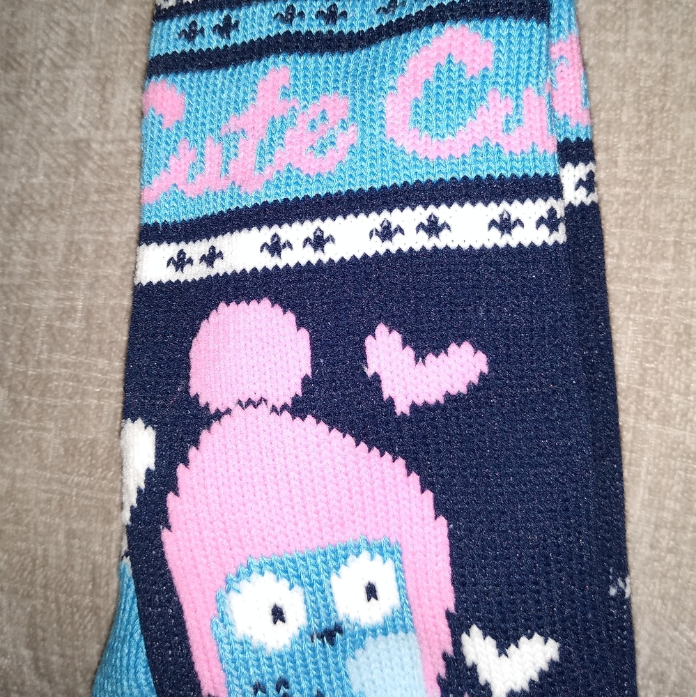 NEW- Pink Cookie Winter Socks